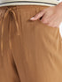 LC Waikiki Elastic Waist Straight Linen Blend Women's Trousers